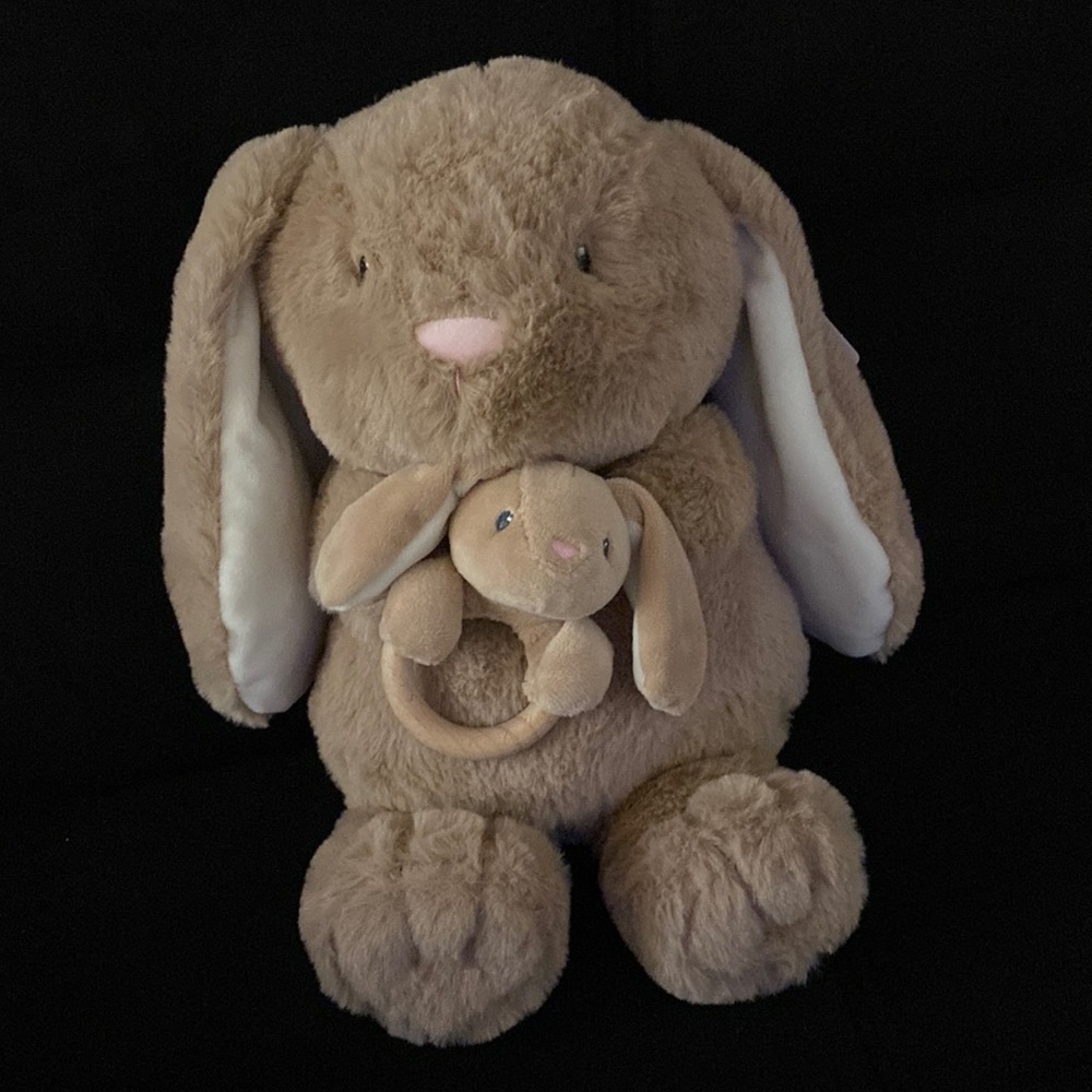 Two piece set plush&rattle